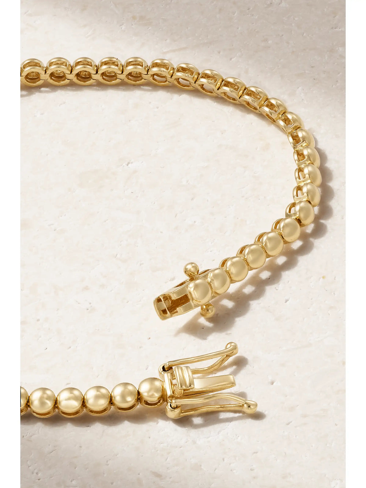 Mini 18-karat Gold Diamond Tennis Bracelet
