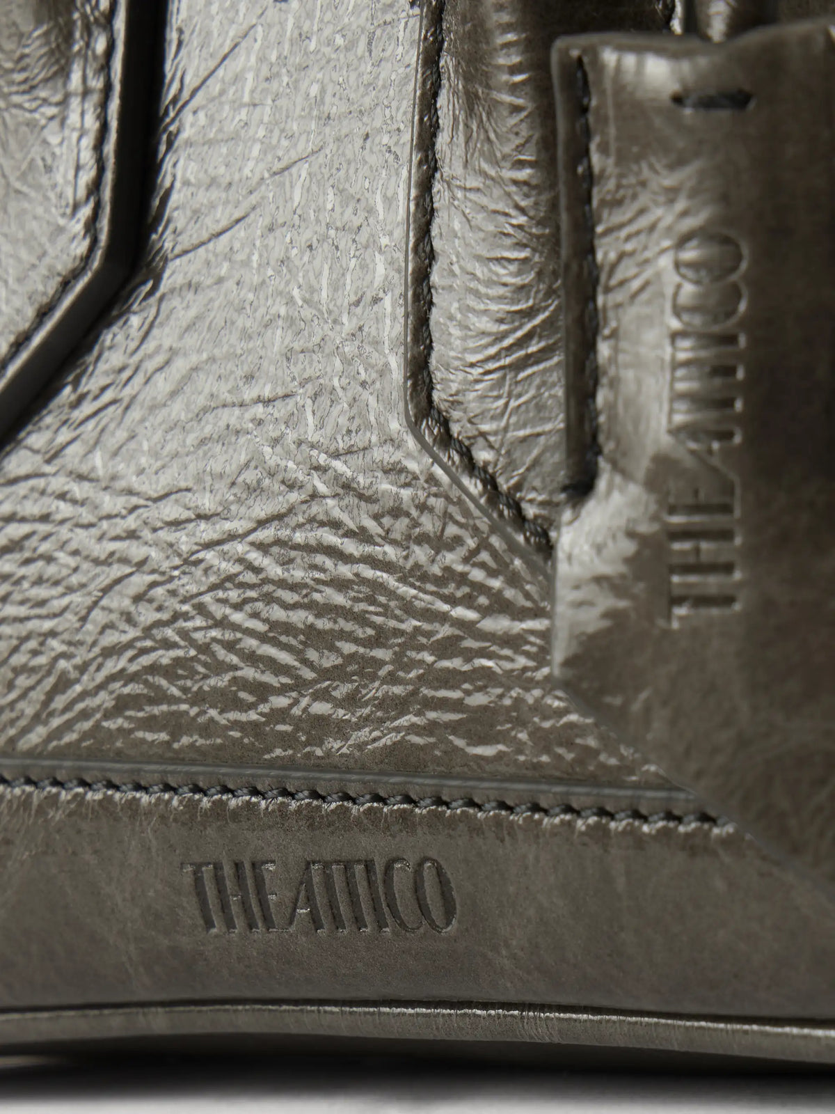 The Attico Sant Ambroeus Croc-effect Leather Top-handle Bag