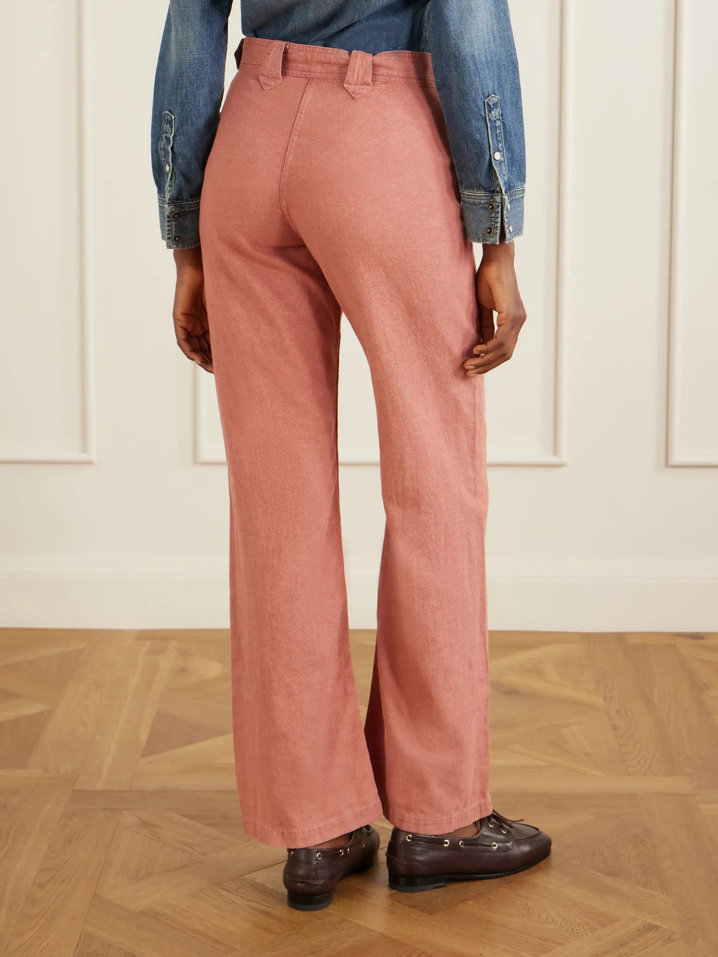 Billie Cotton And Linen-blend Flared Pants