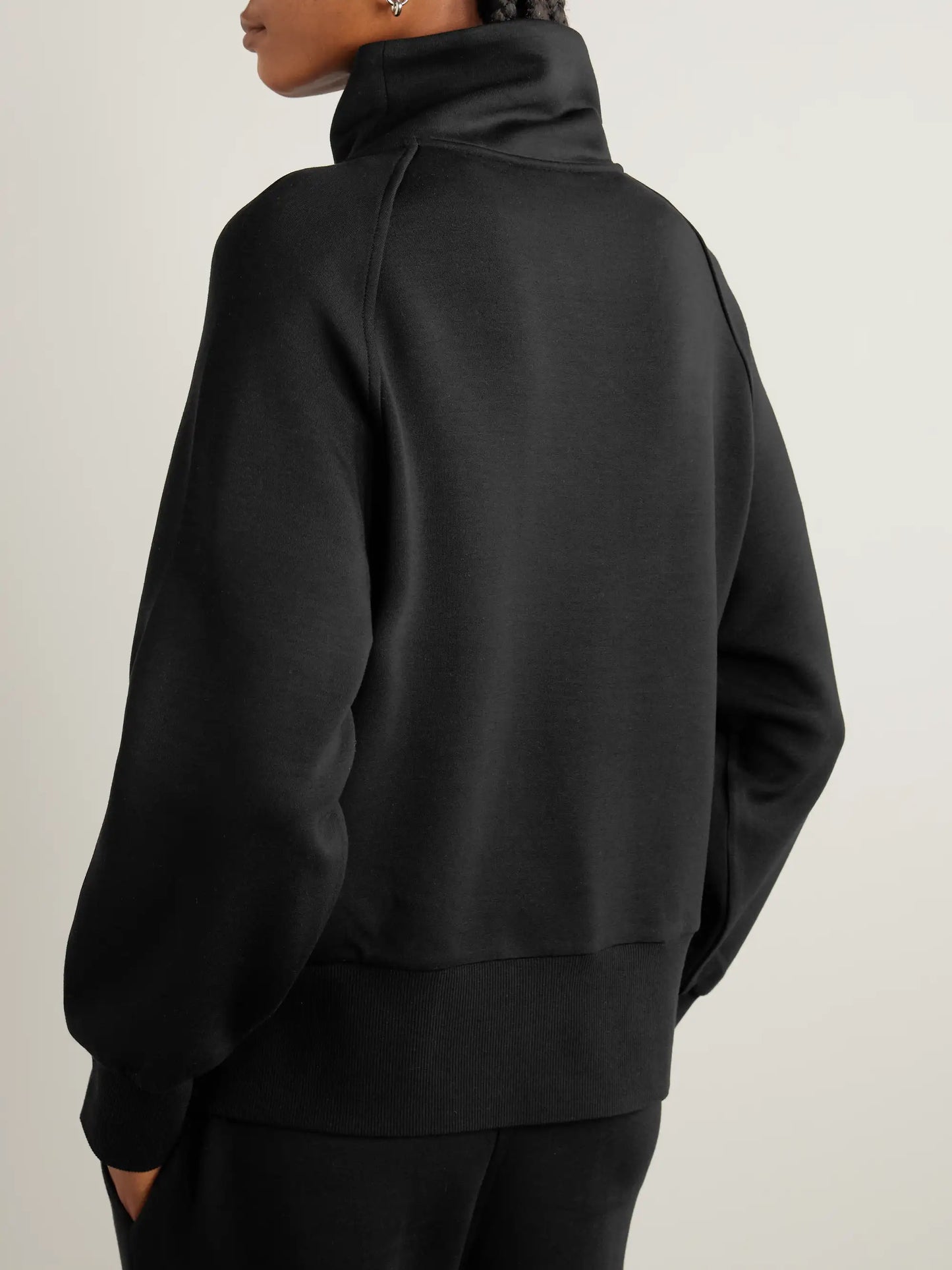 Roxbury Satin-trimmed Doublesoft Zip-up Sweatshirt