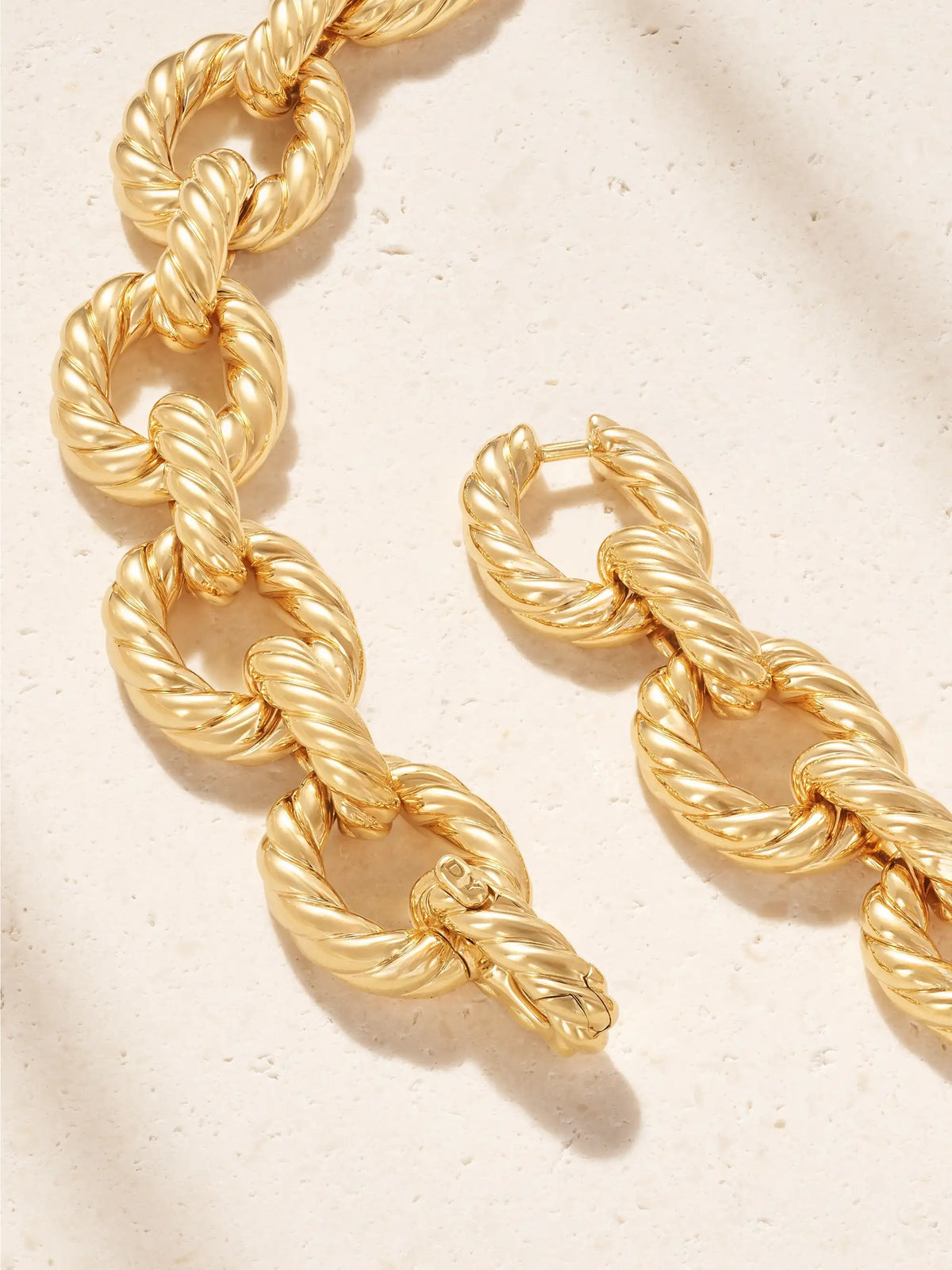 Sculpted Cable 18-karat Gold Necklace