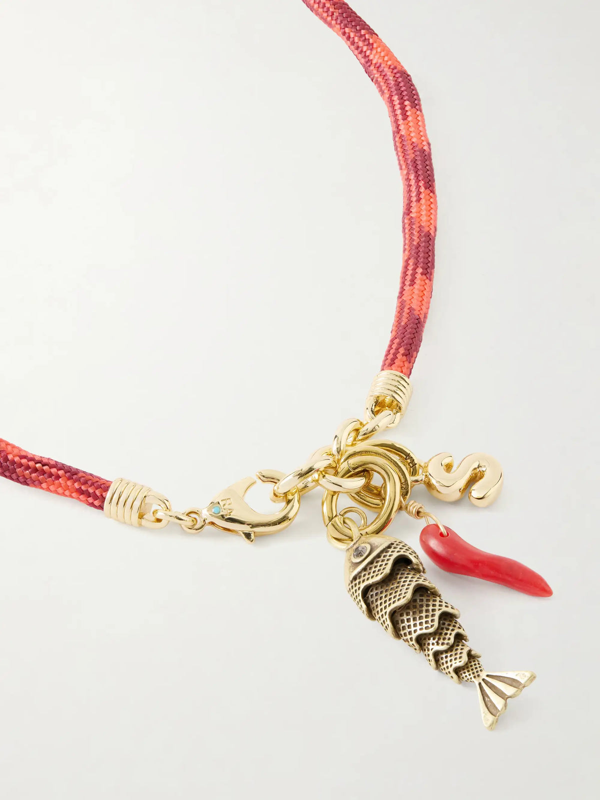 The Happy Cord Gold-tone And Cubic Zirconia Necklace