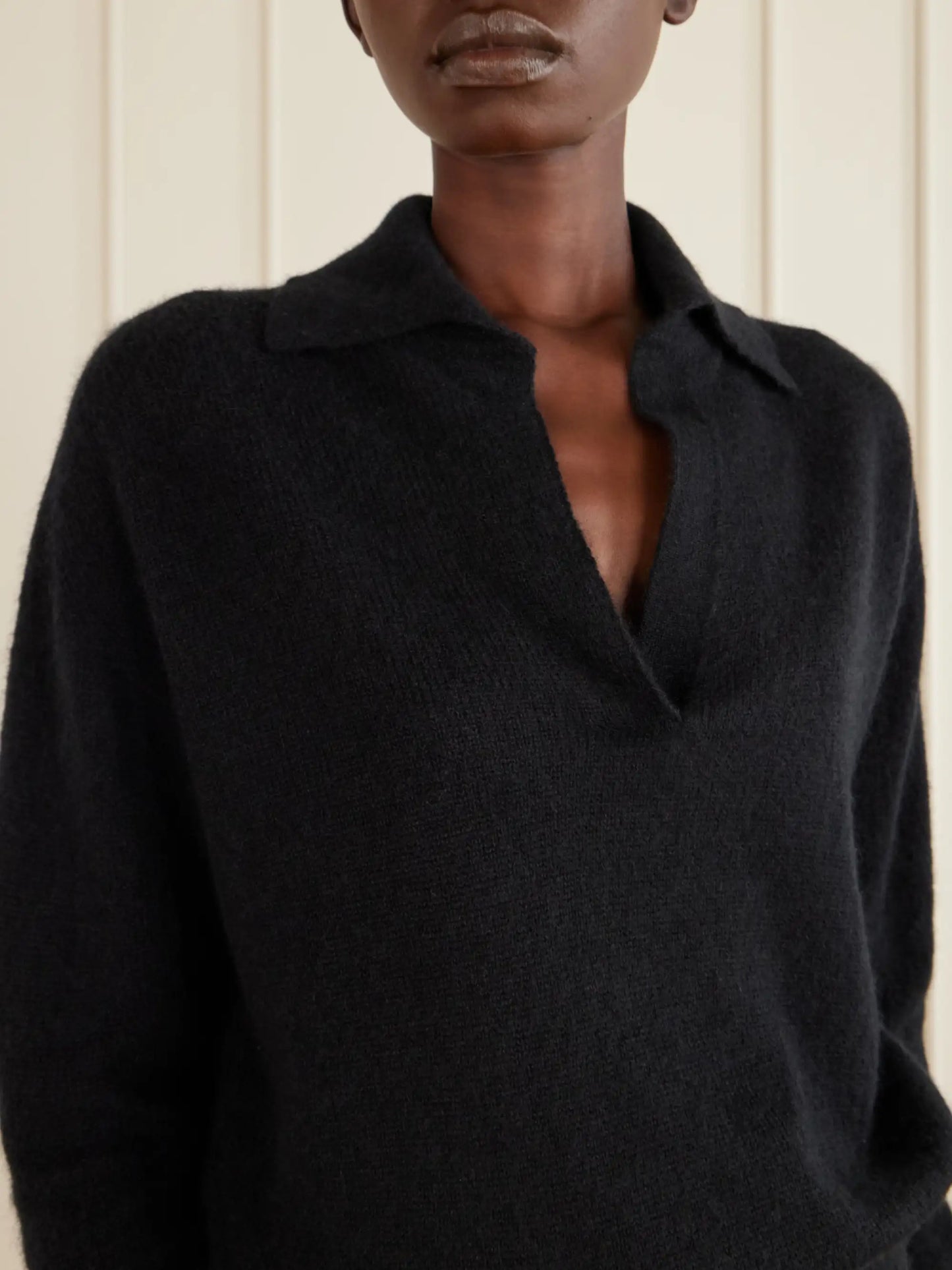 Ribbed Cashmere And Silk-blend Knitted Polo Shirt