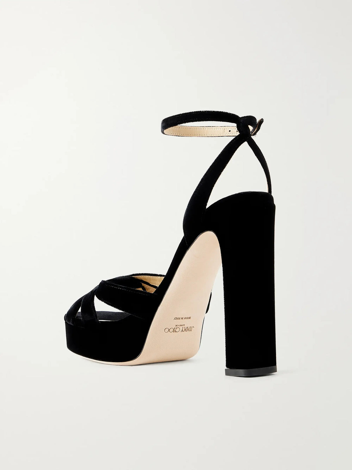 Jimmy Choo Kove 120 Velvet Platform Sandals