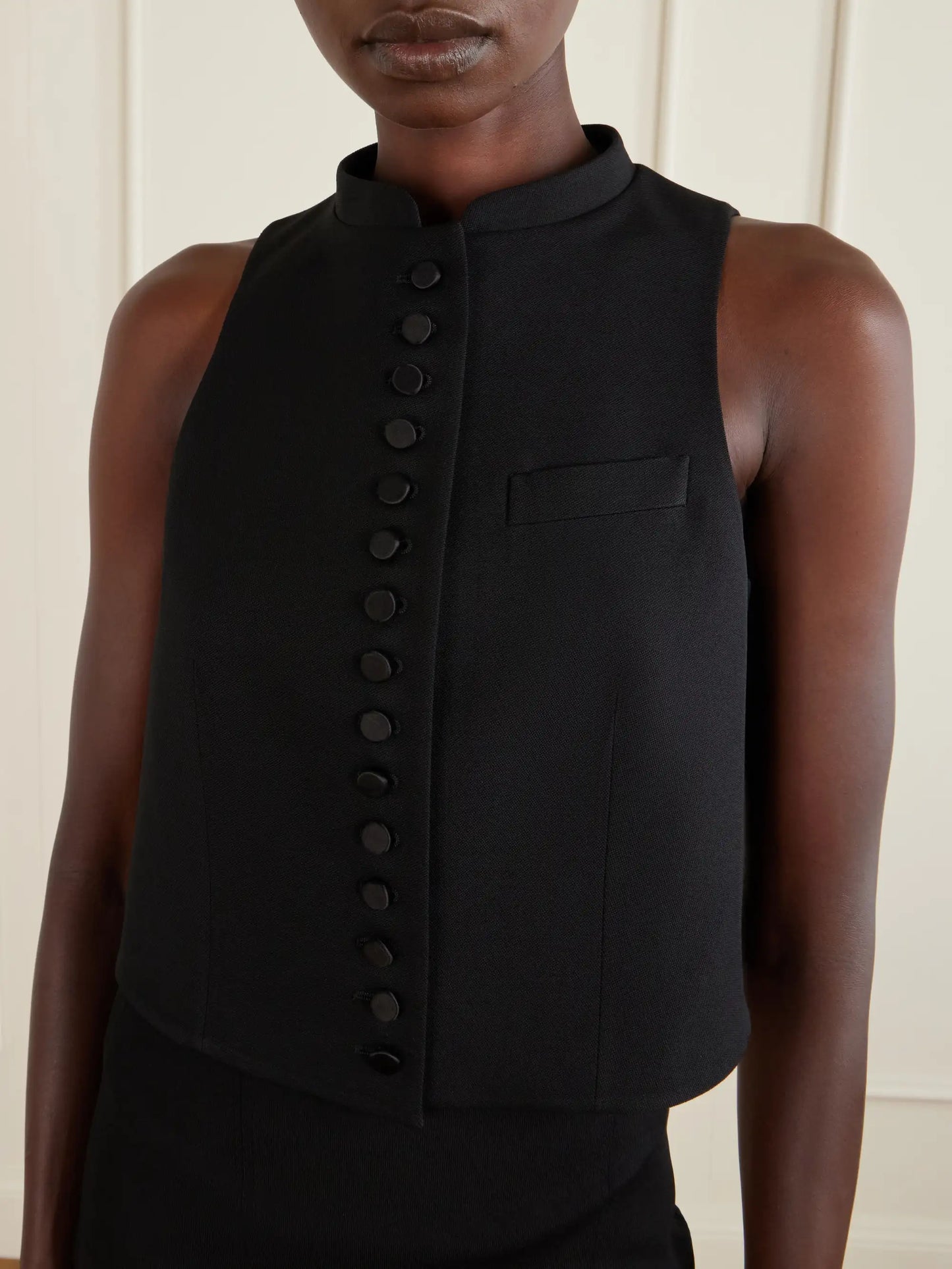 Wool-jacquard Gilet