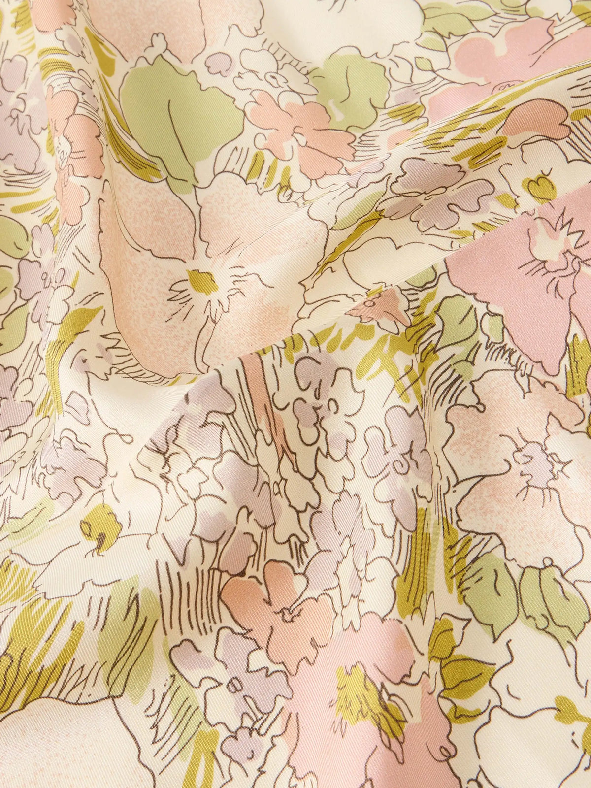 Lorelai Floral-print Silk-twill Scarf