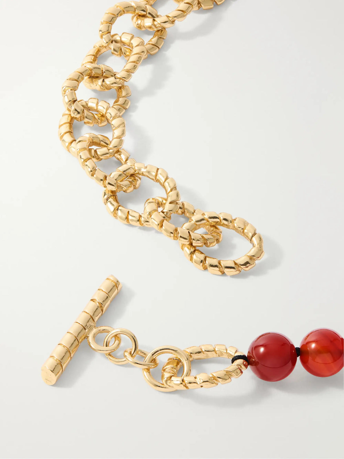 Paola Sighinolfi Grace Gold-plated Carnelian Necklace