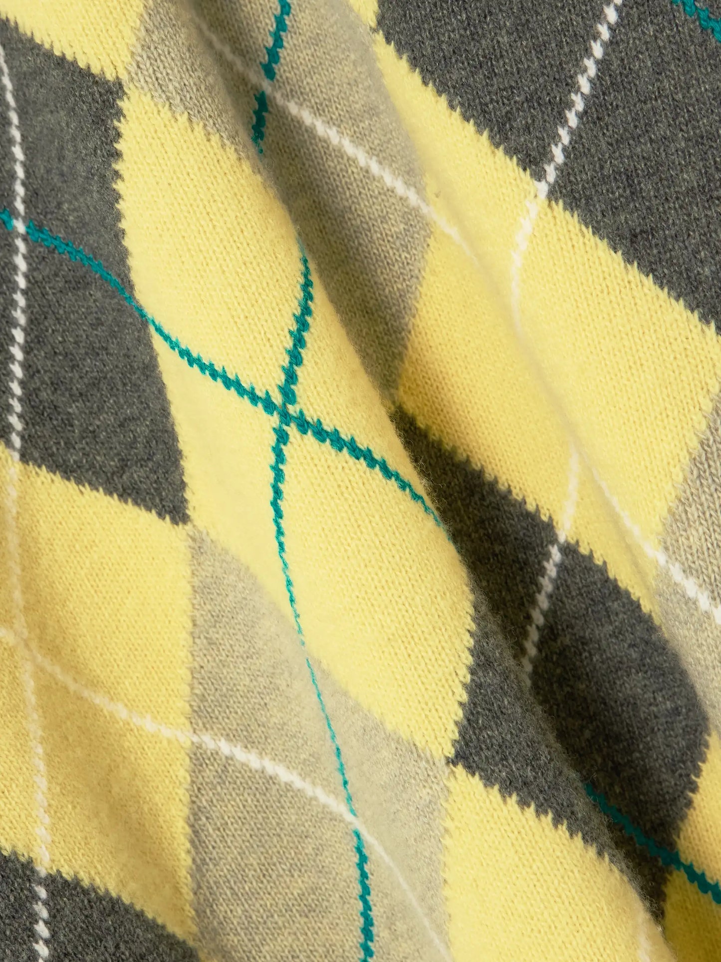 + Pringle Argyle Wool Polo Sweater