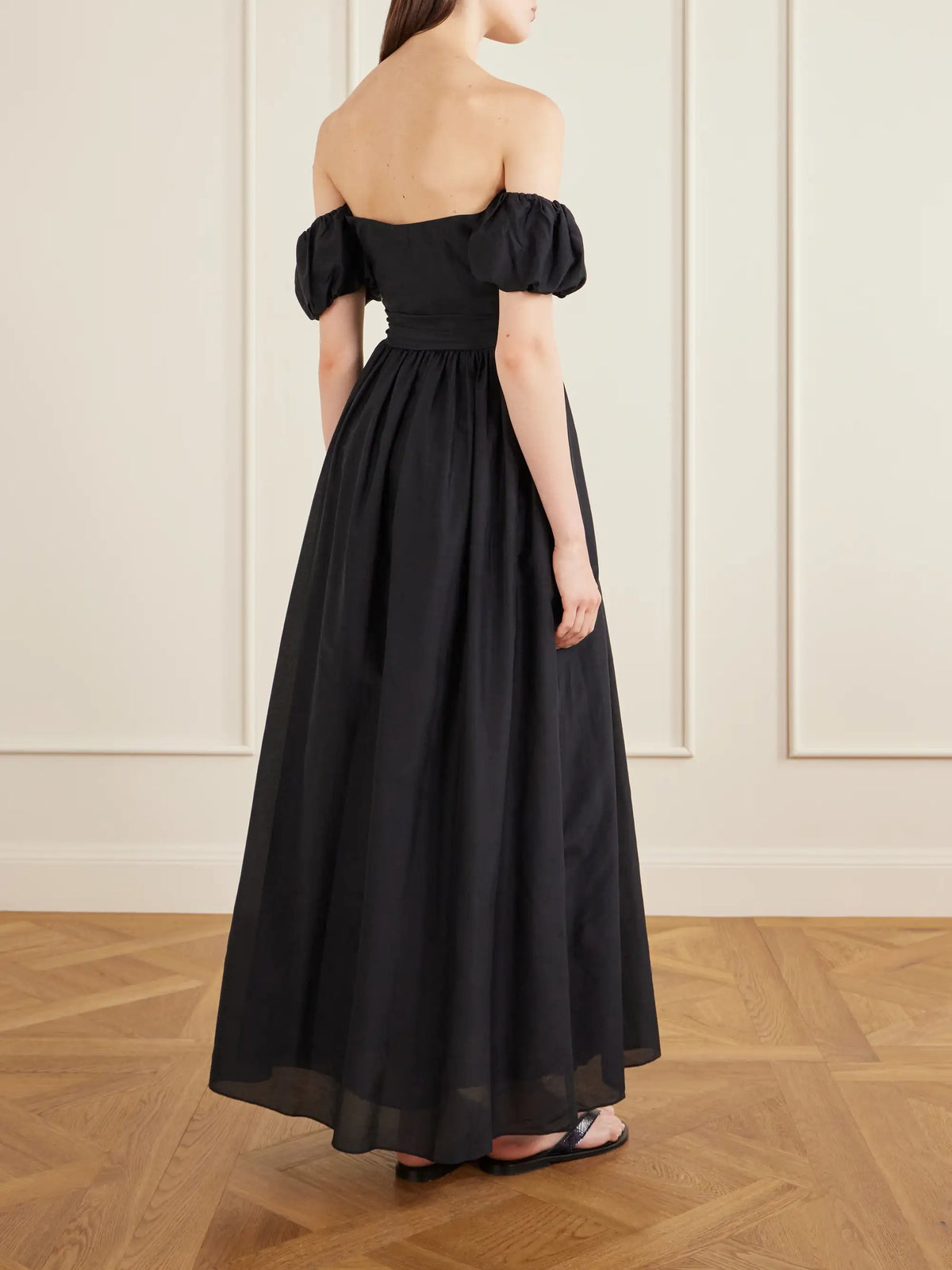 Matteau Organic Cotton-blend Off Shoulder Midi Dress