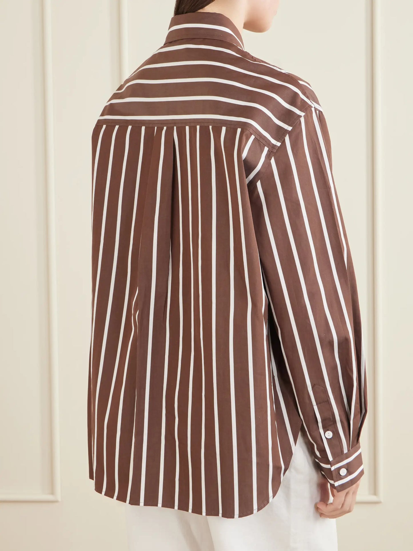 Striped Organic Cotton-poplin Shirt