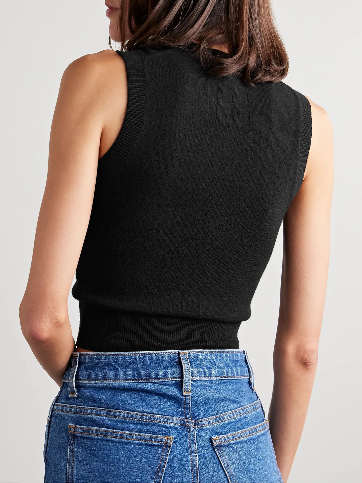 May Cropped Cashmere Tank
