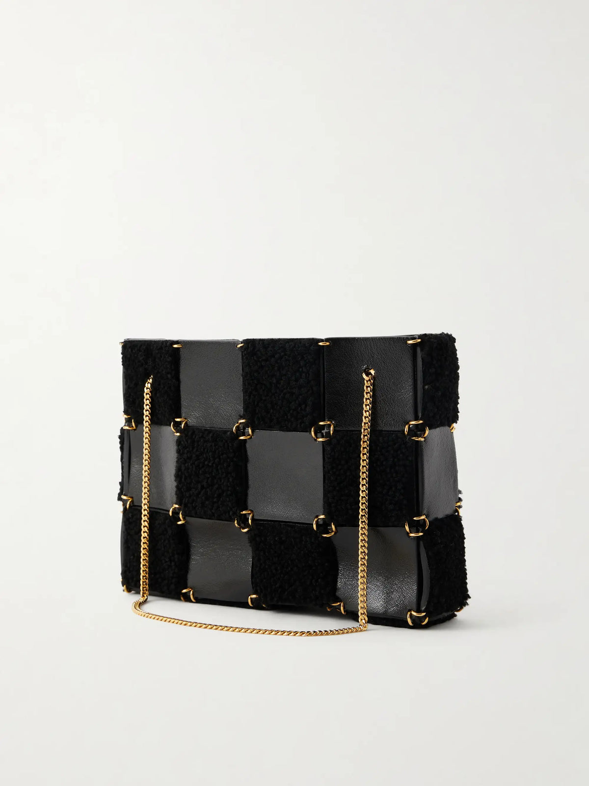 KHAITE Emma Mini Leather And Suede Shoulder Bag