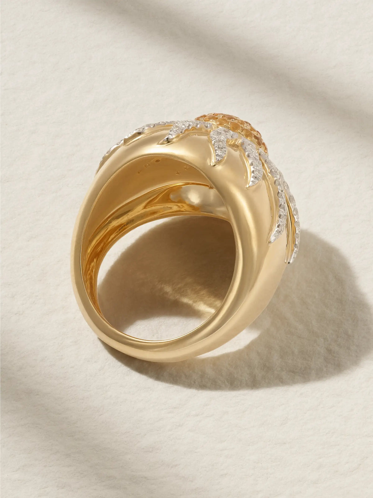 18-karat Gold, Citrine And Diamond Ring