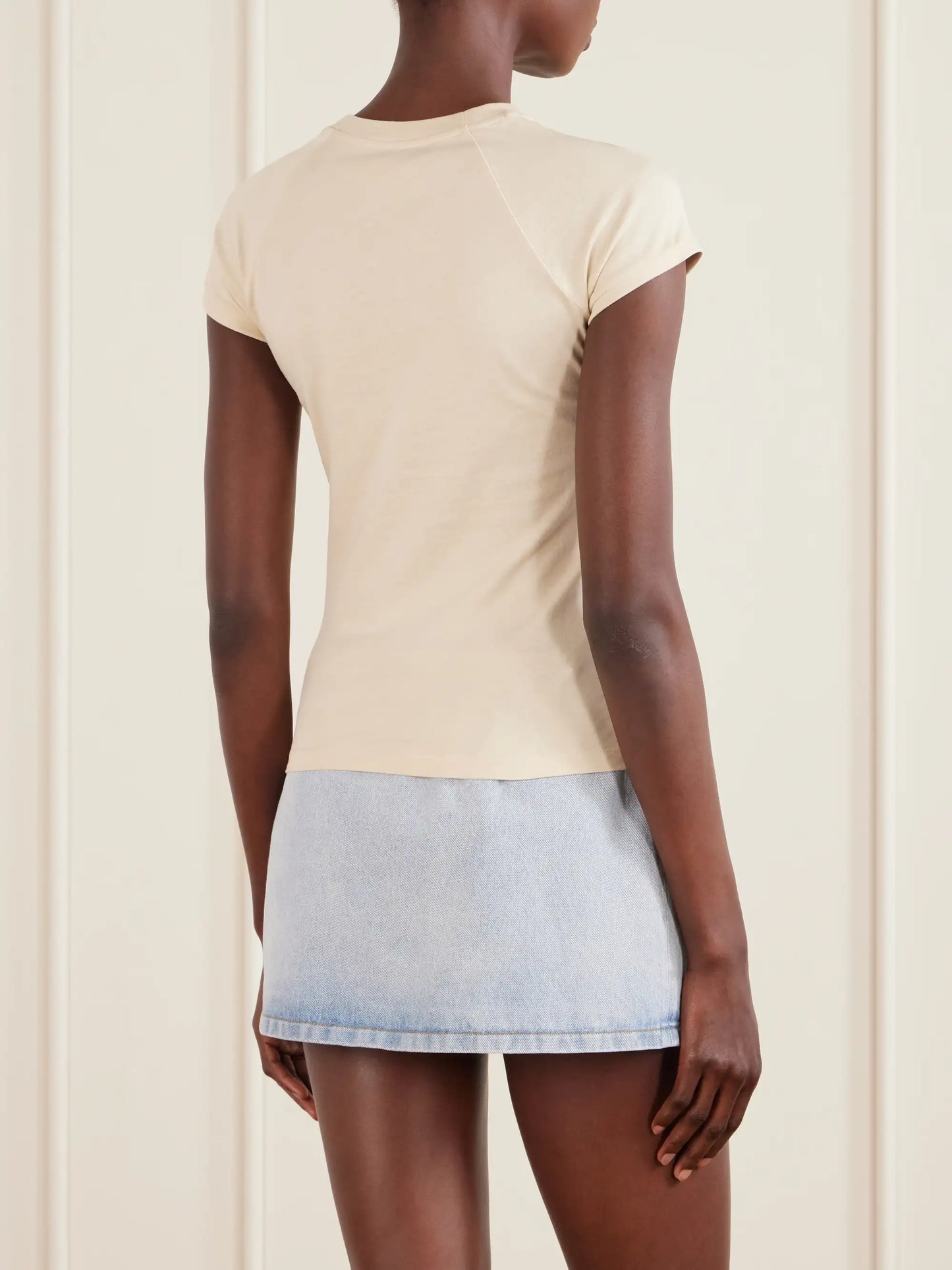 + Paula's Ibiza Anagram Embroidered Cotton T-shirt