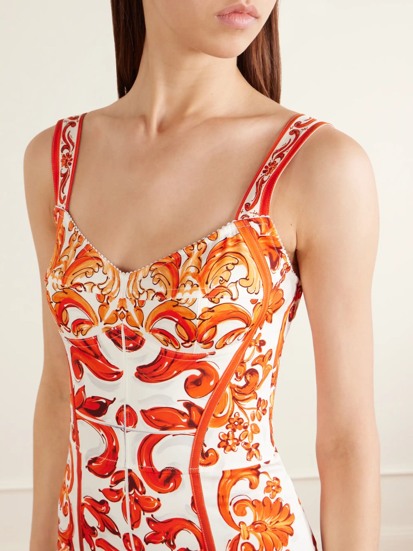 Printed Silk-blend Charmeuse Mini Dress