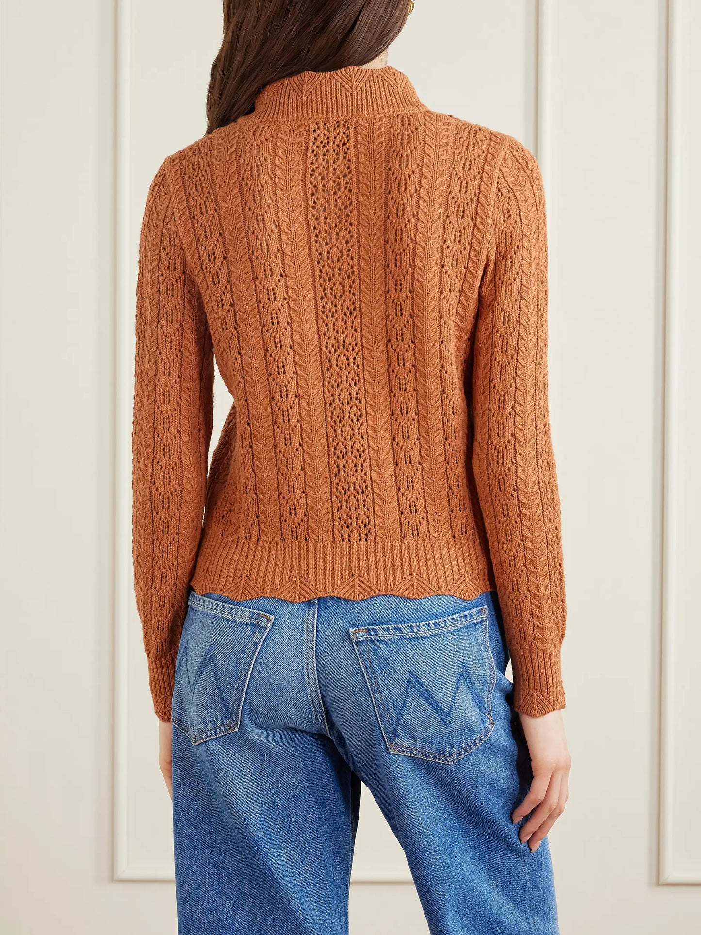 Hannah Crocheted Cotton Sweater