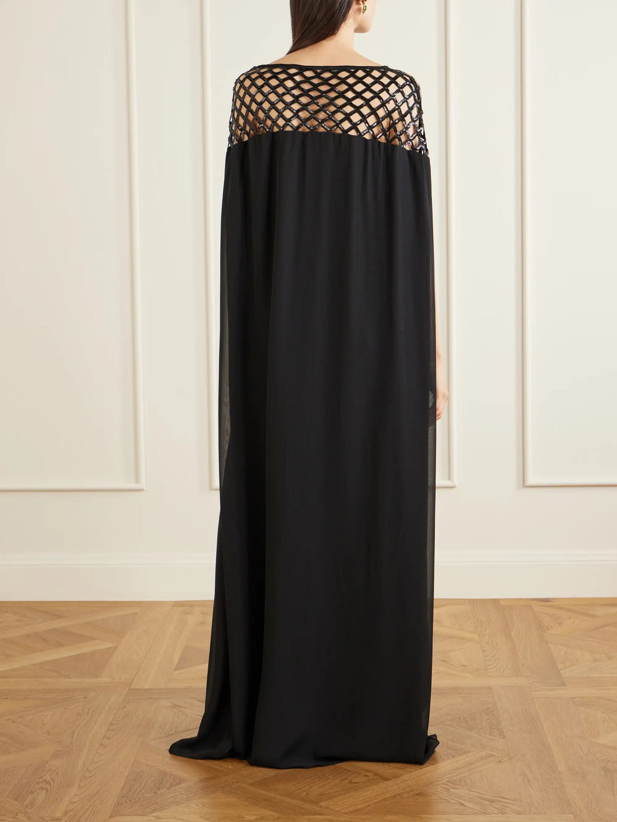 Sequin-embellished Crepe Gown