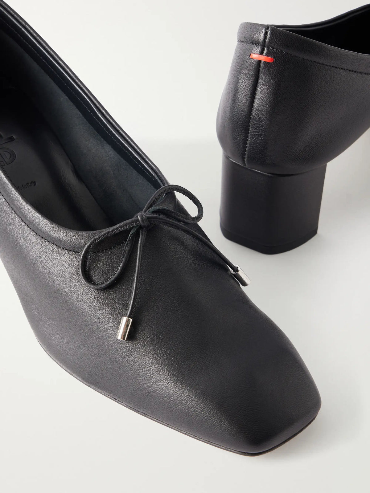 Aeyde Narissa 45 Bow-detail Leather Pumps
