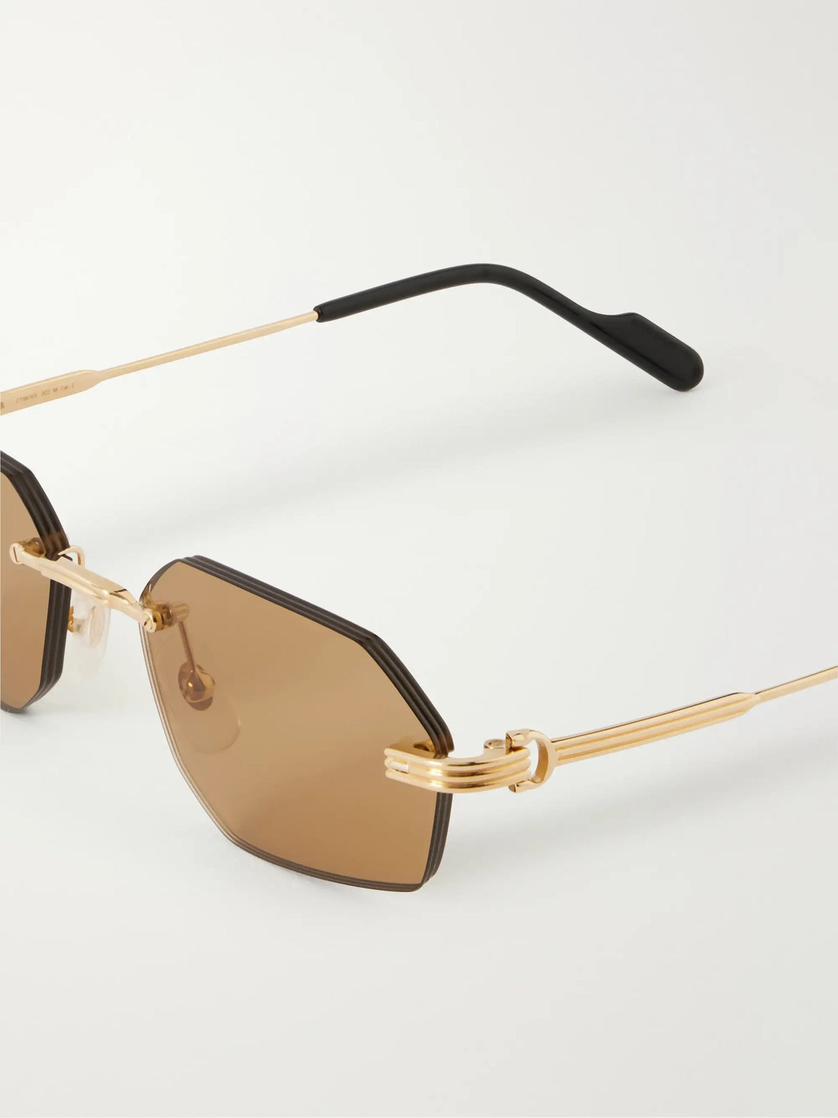 Rounded-frame Metal Sunglasses