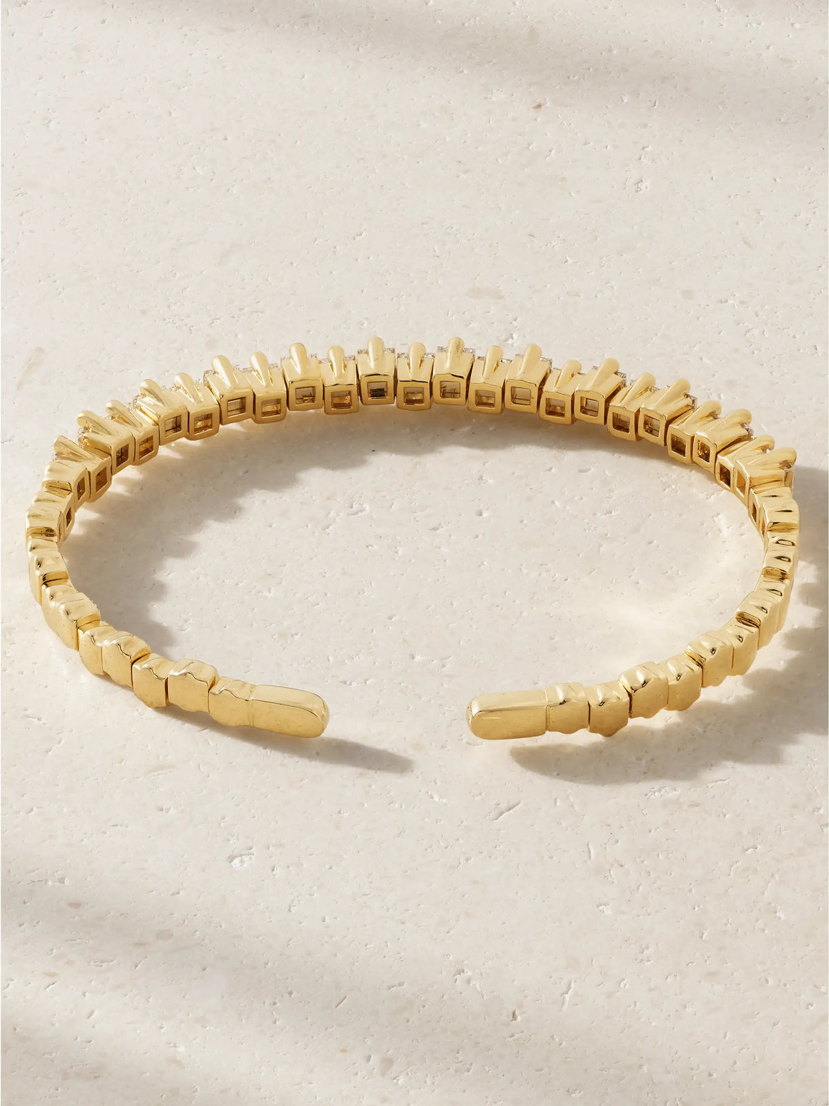 18-karat Gold Diamond Bangle