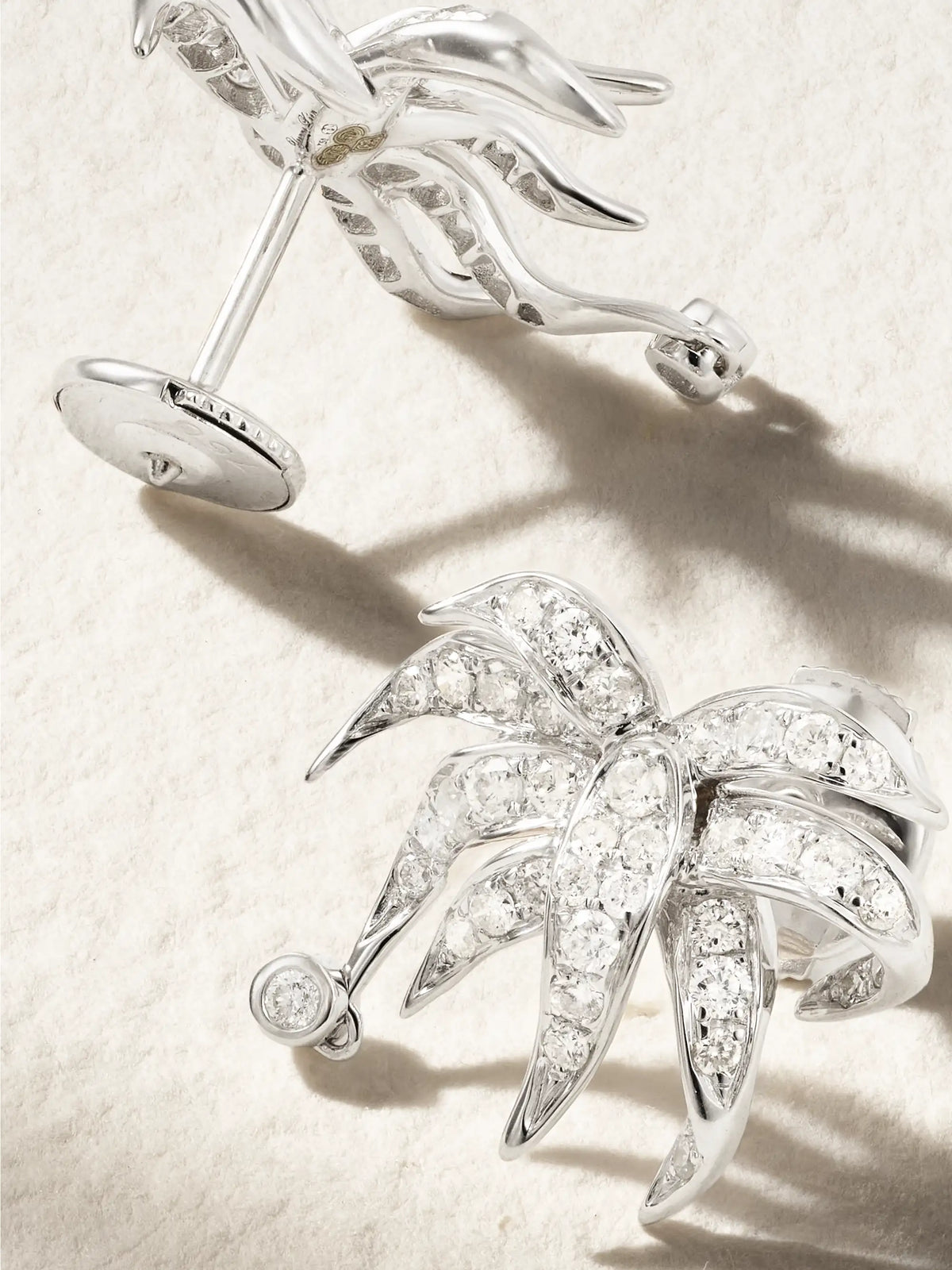 Paradise Island 18-karat White Gold Diamond Earrings