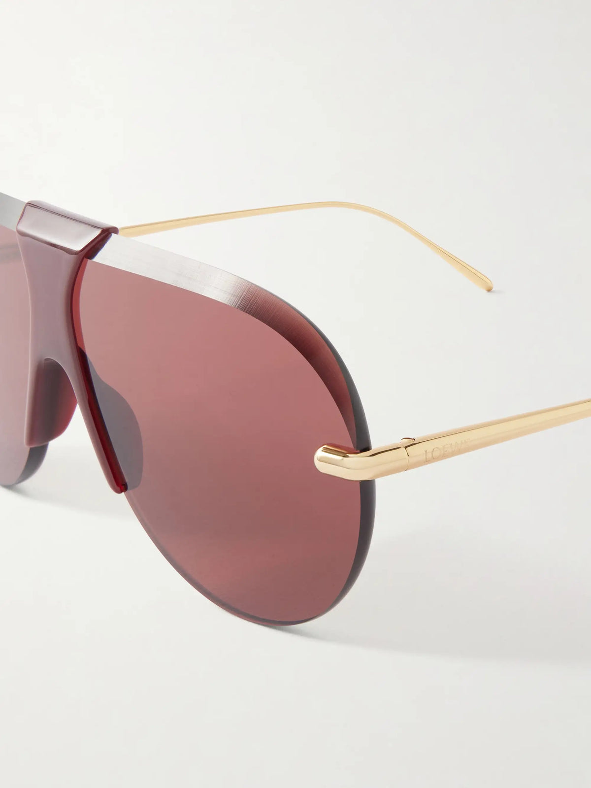 Aviator-style Gold-tone And Acetate Sunglasses