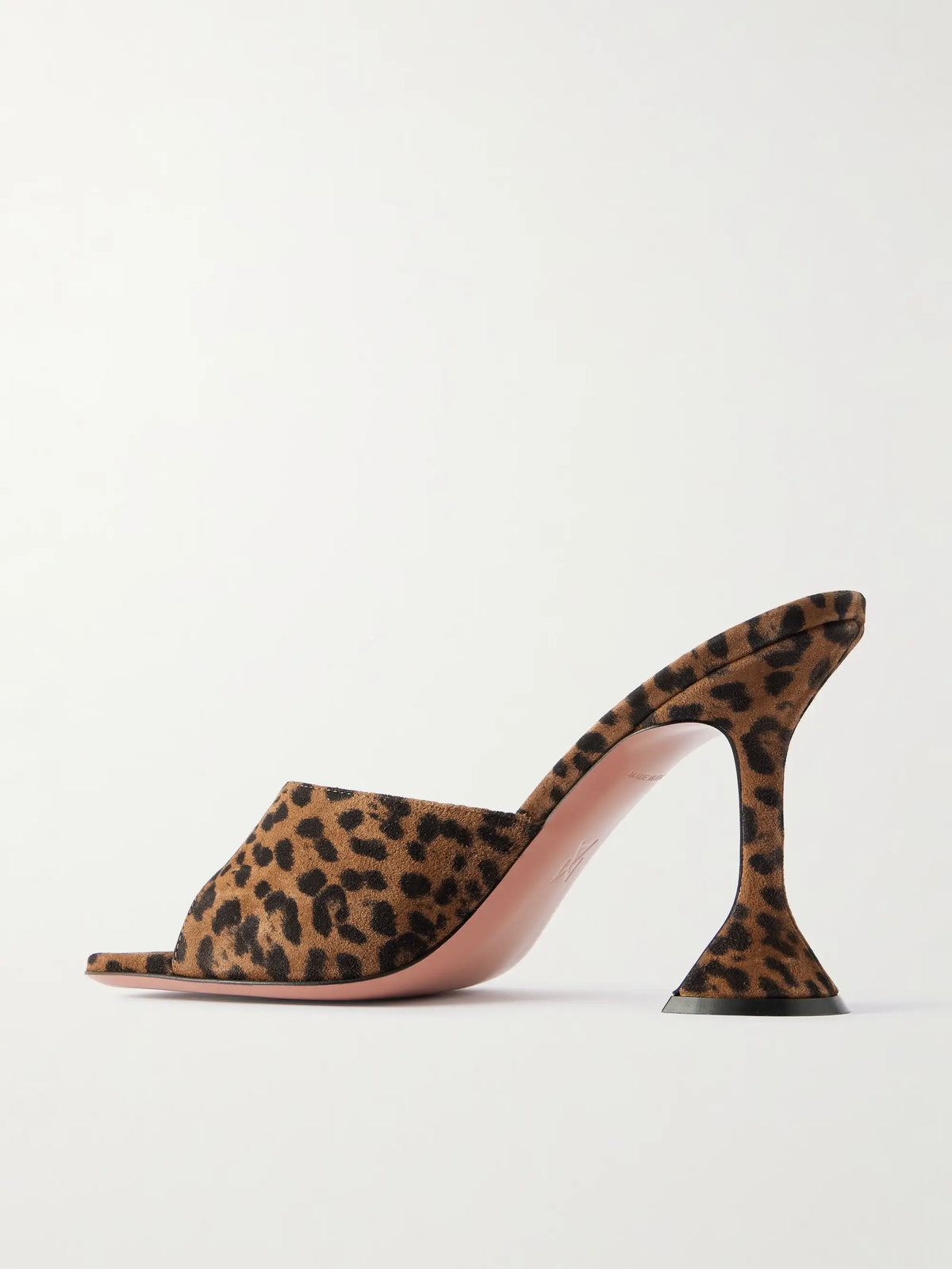 Lupita Leopard-print Suede Mules
