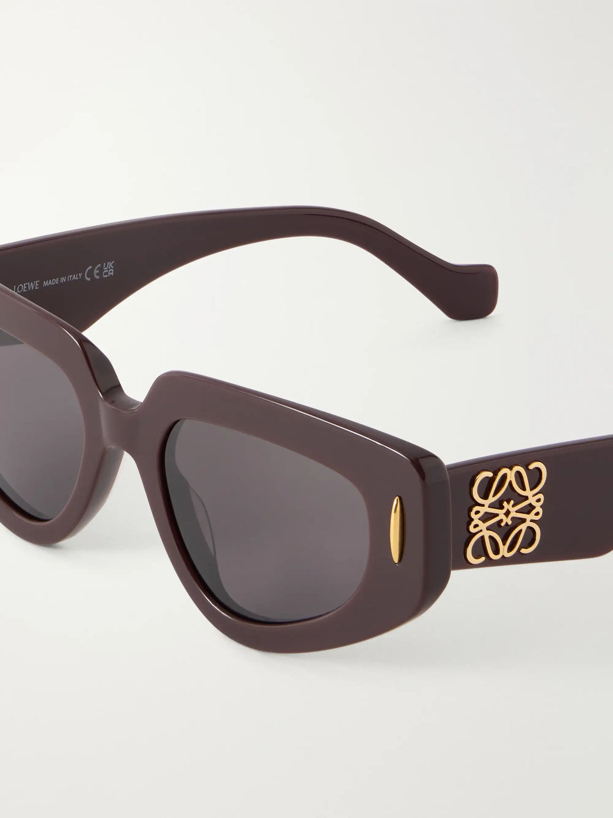 Loewe Small Butterfly Screen Oversized D-frame Acetate Sunglasses