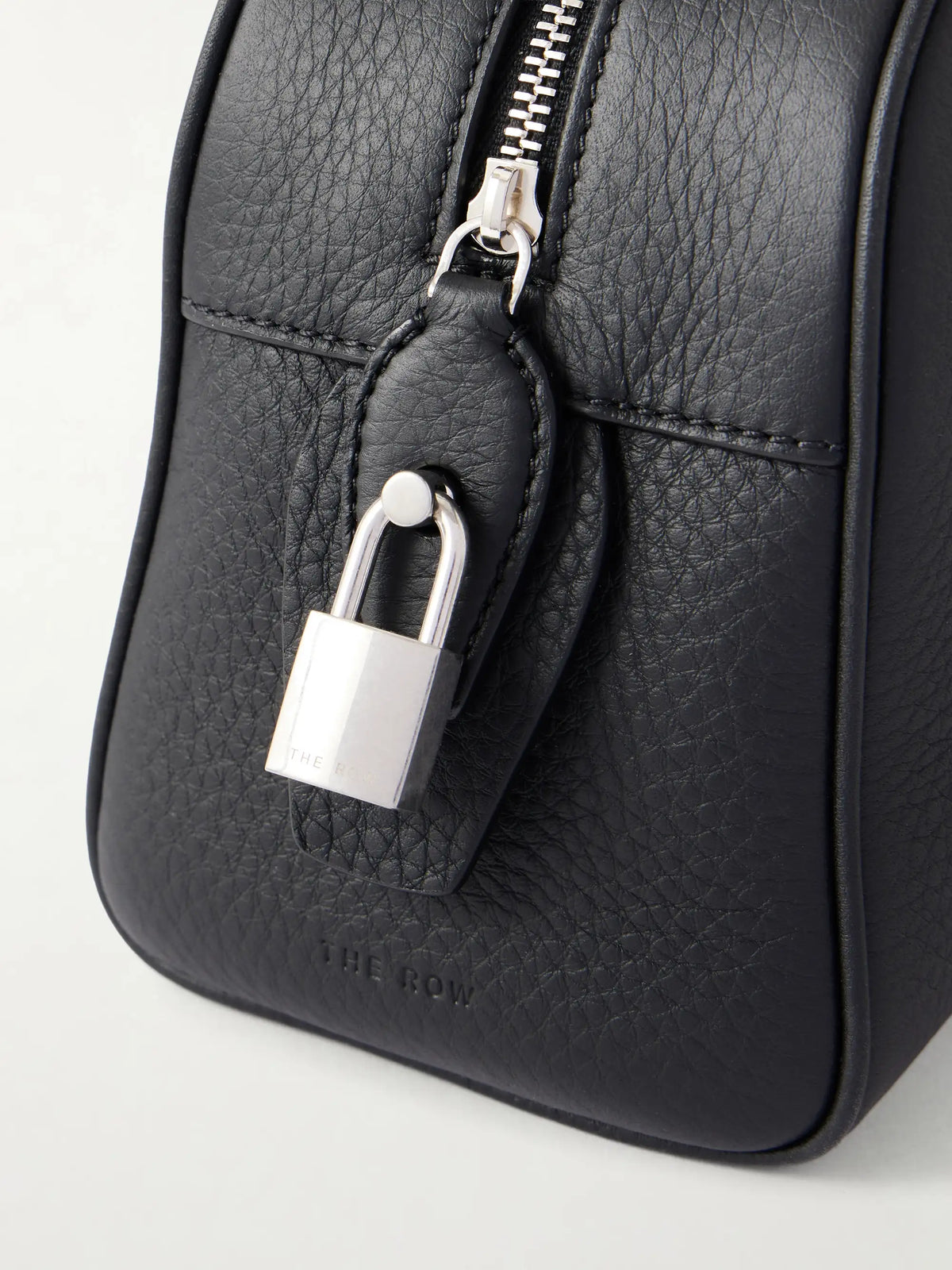 India Small Textured-leather Tote