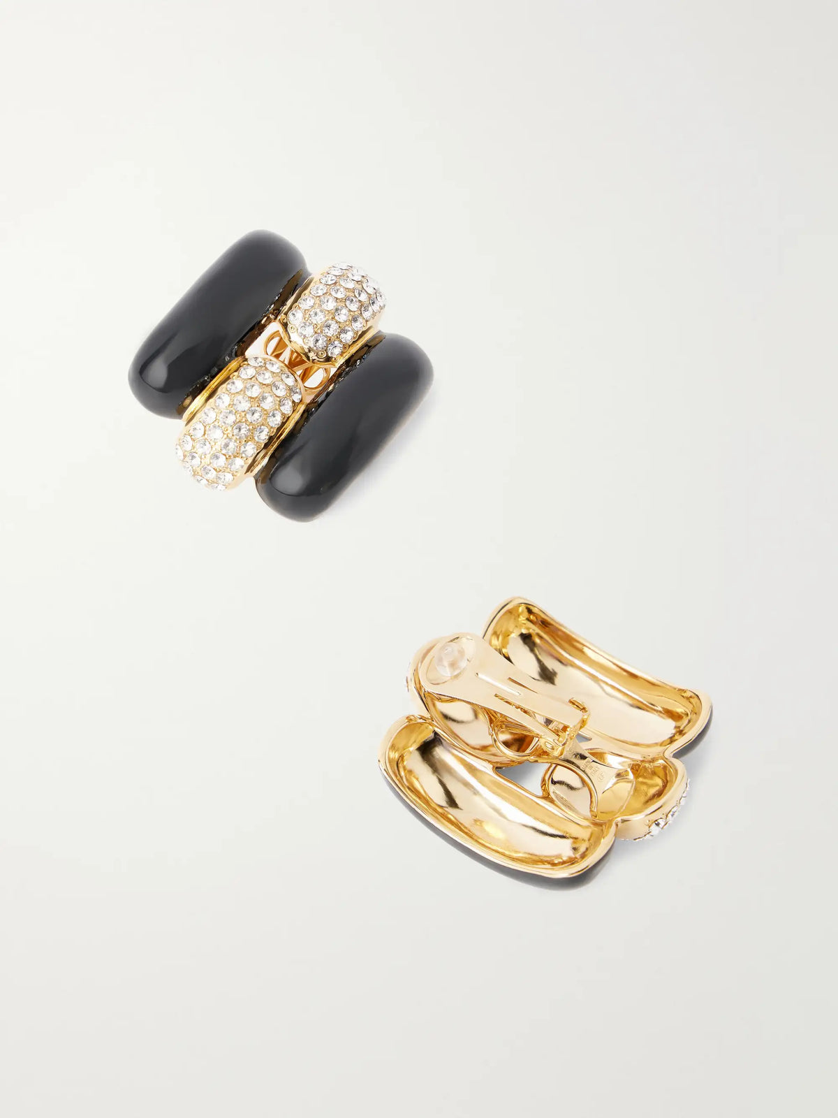Pas Plus Crystal-embellished Enamel Earrings
