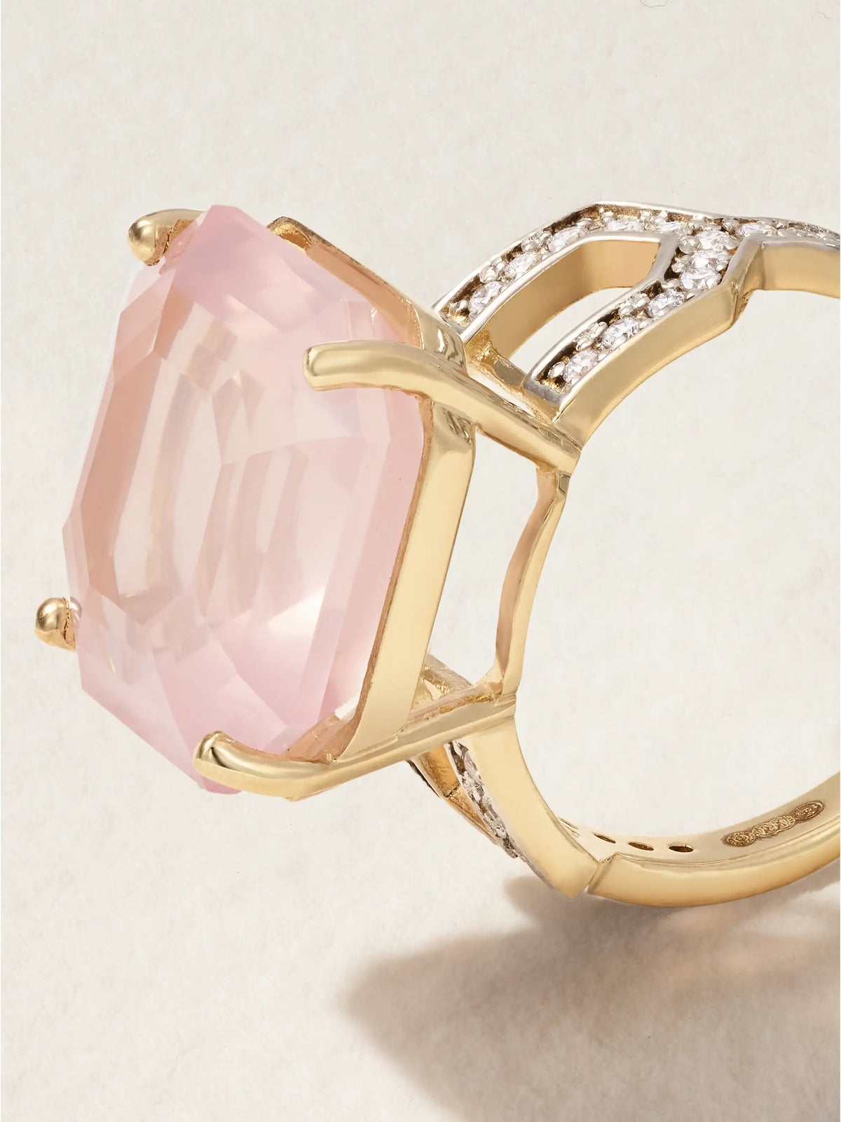 14-karat Gold Topaz And Diamond Ring