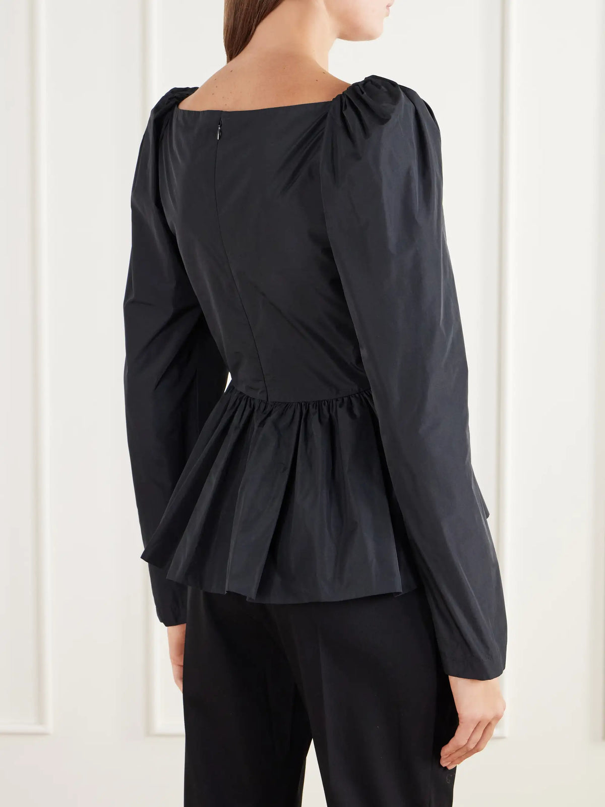 Stella McCartney Peplum Taffeta Blouse
