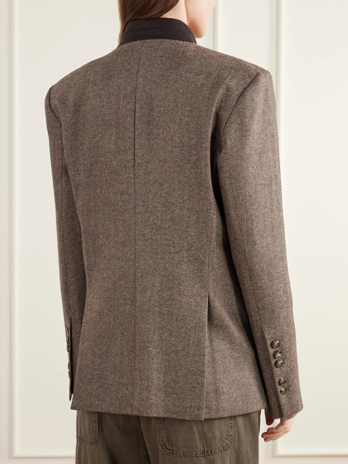 TWP Herringbone Wool And Cashmere-blend Jacket
