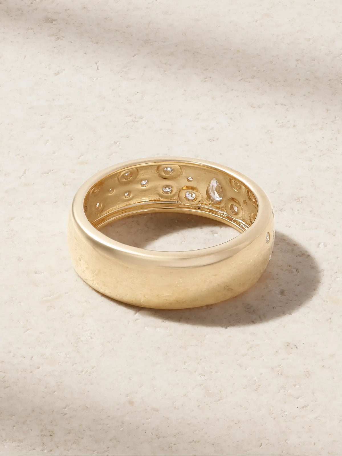 Cigar Constellation 14-karat Gold And Diamond Ring