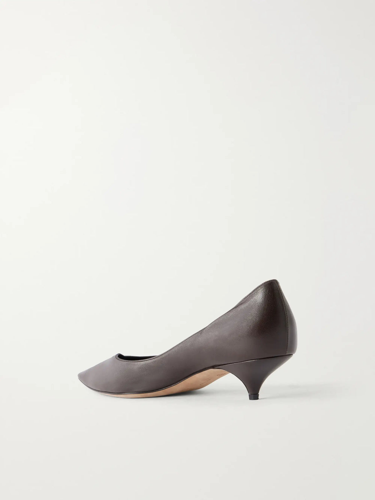 The Row Liisa Kitten Three Leather Pumps