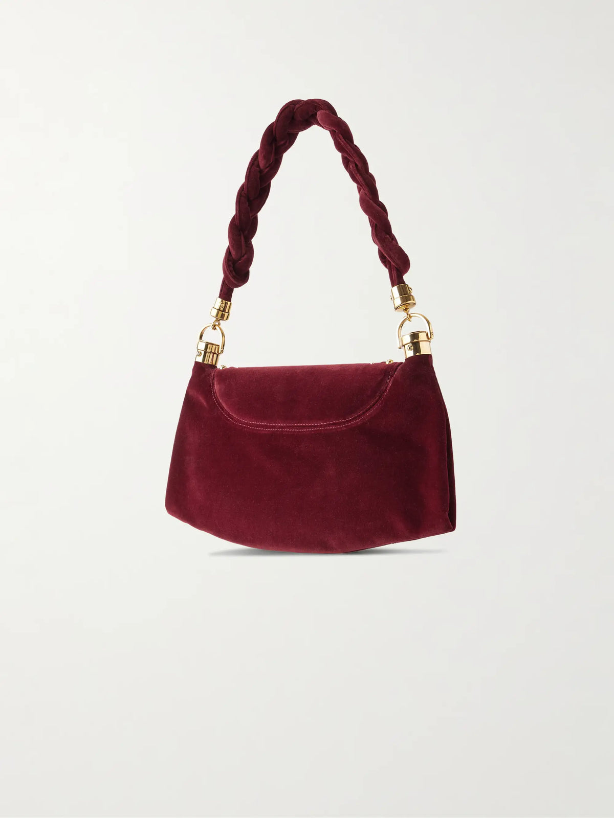 Chloé Marcie Foulard Studded Tasseled Velvet Shoulder Bag