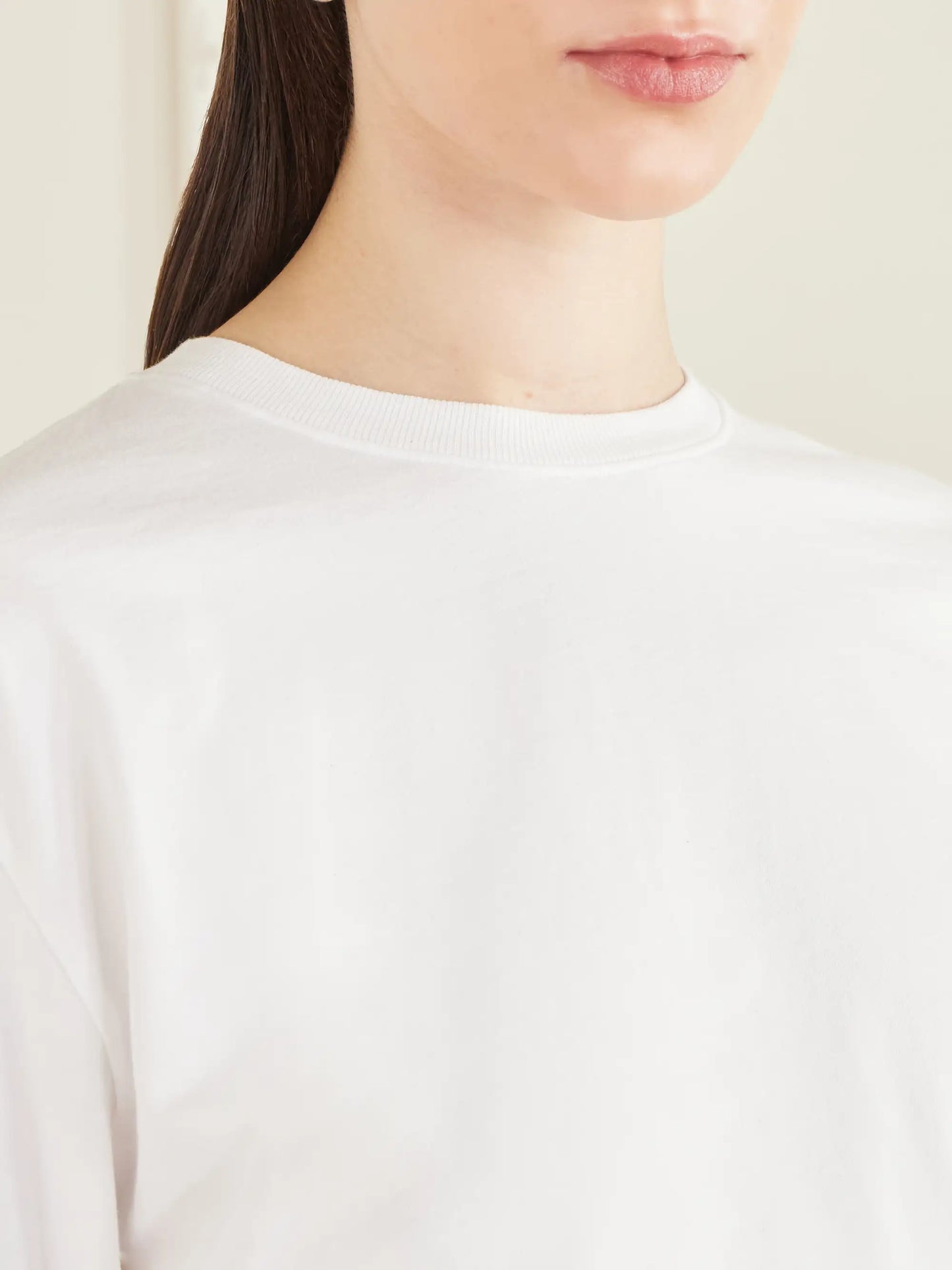 Storey Gathered Cotton-jersey T-shirt