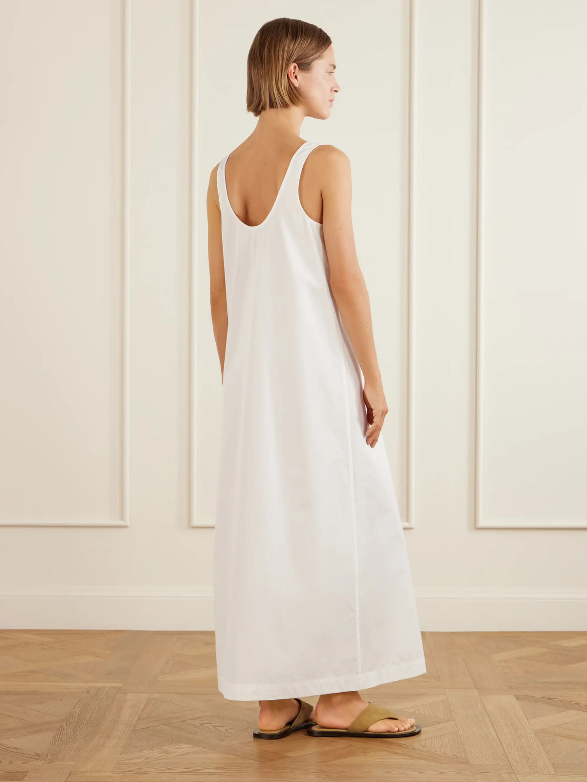 TOTEME Cotton-poplin Midi Dress