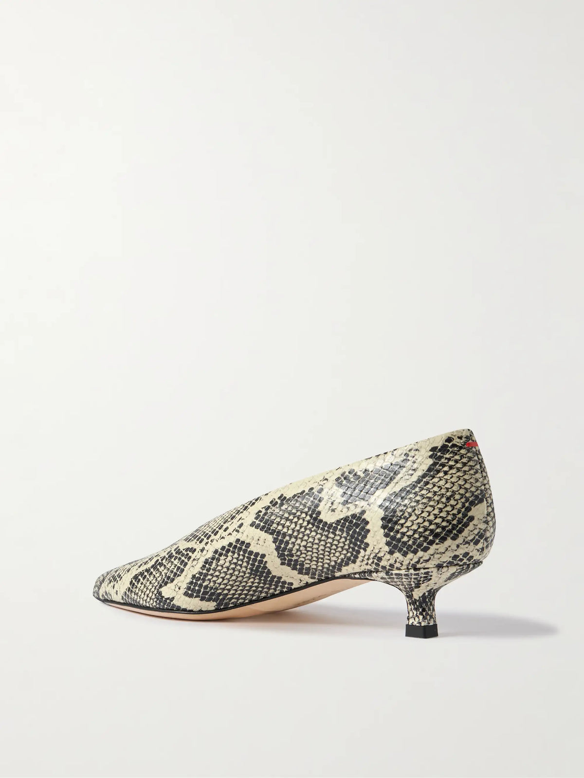 Clara Snake-effect Leather Pumps
