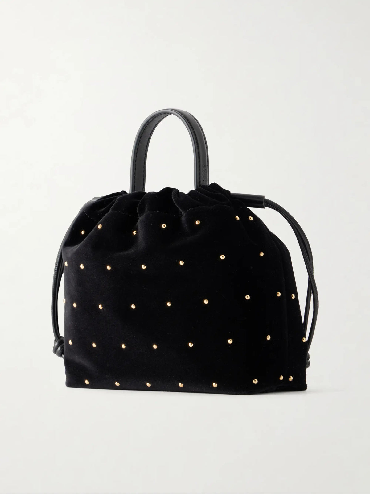 Chloé Icons Embellished Velvet Top Handle Bag