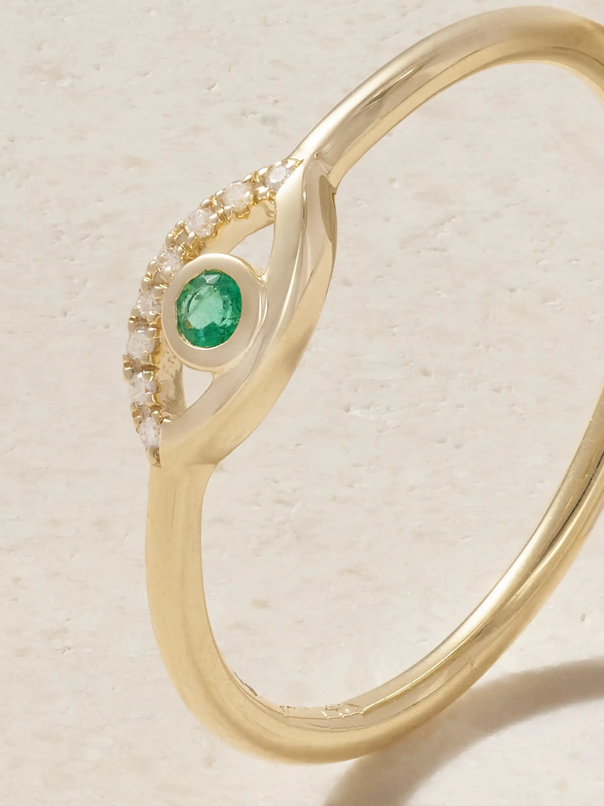 Wink 14-karat Gold, Diamond And Emerald Ring