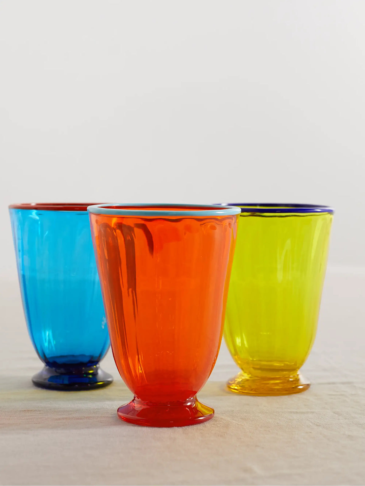 Rainbow Set Of Eight Glasses
