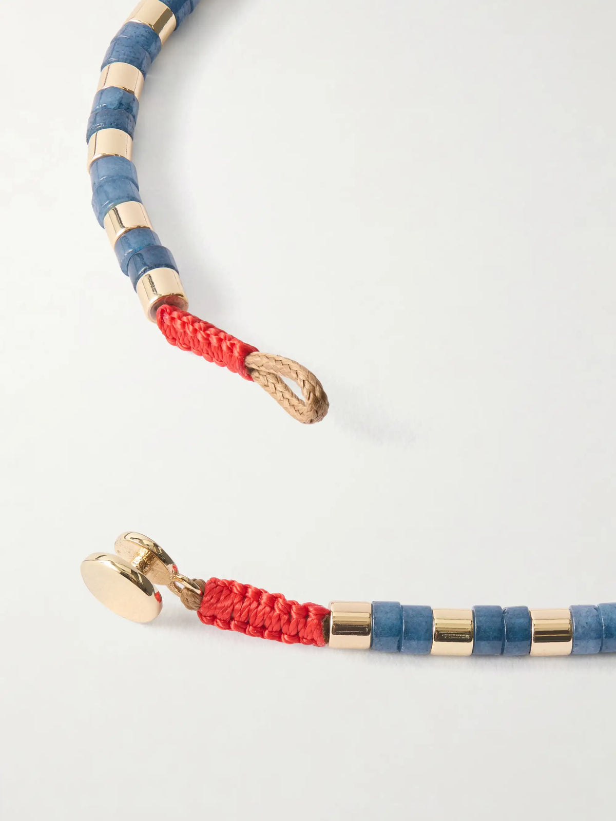 The Bar Gold-tone, Lapis Lazuli, Turquoise And Carnelian Necklace
