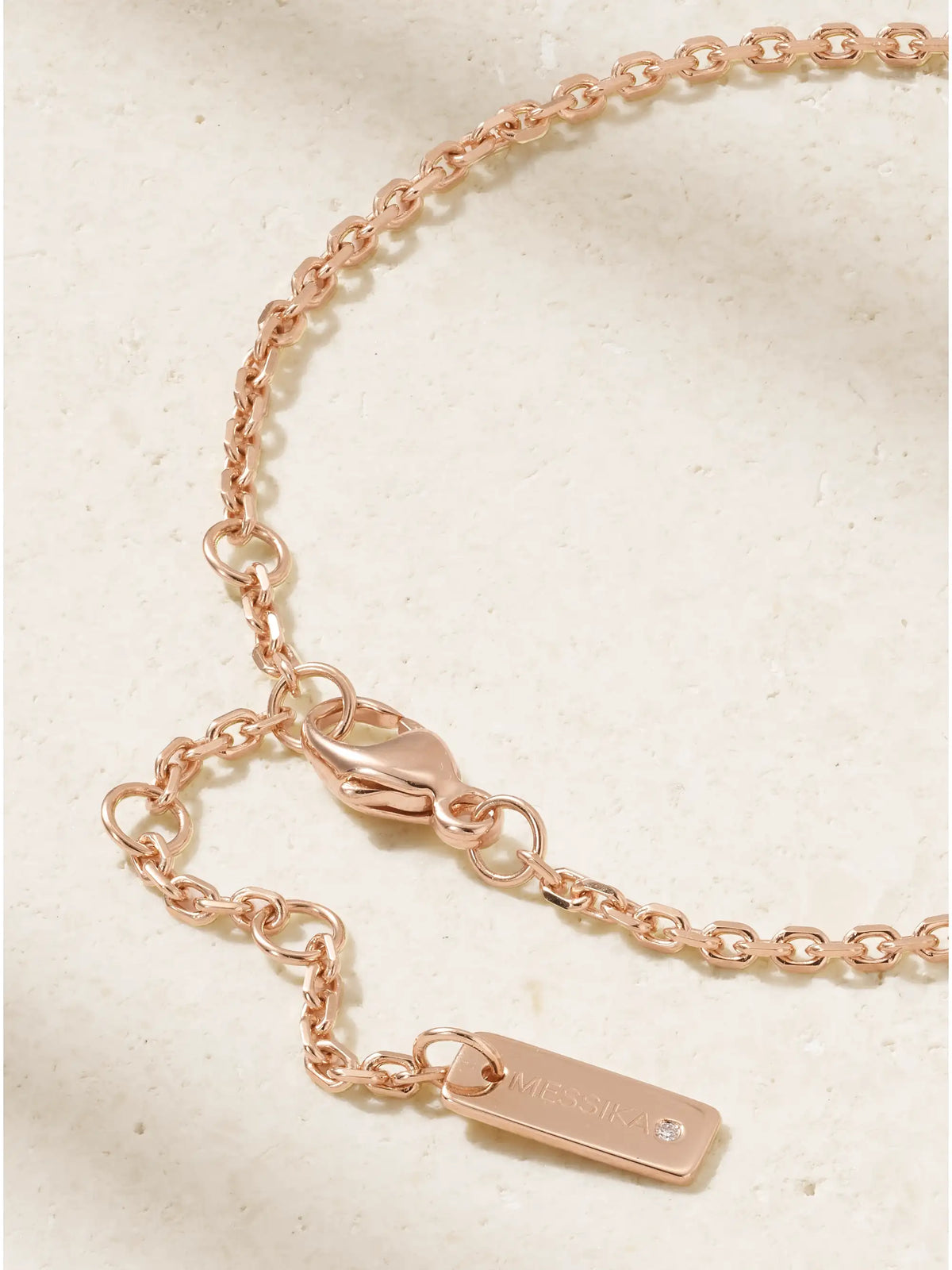 Move Classique Ciselé 18-karat Rose Gold Diamond Bracelet