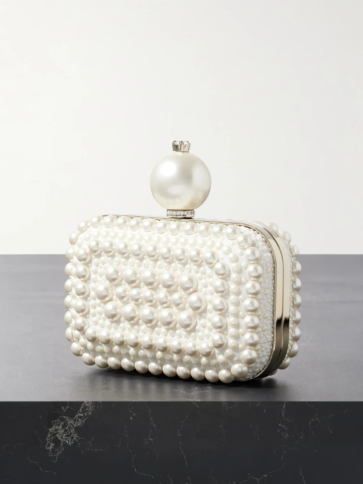 Cloud Micro Embellished Satin Clutch
