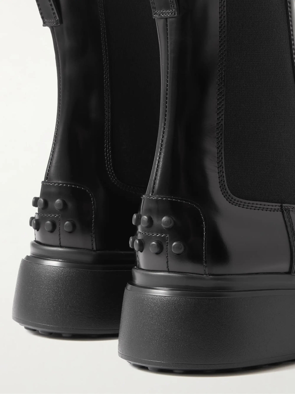Gomma Leather Chelsea Boots