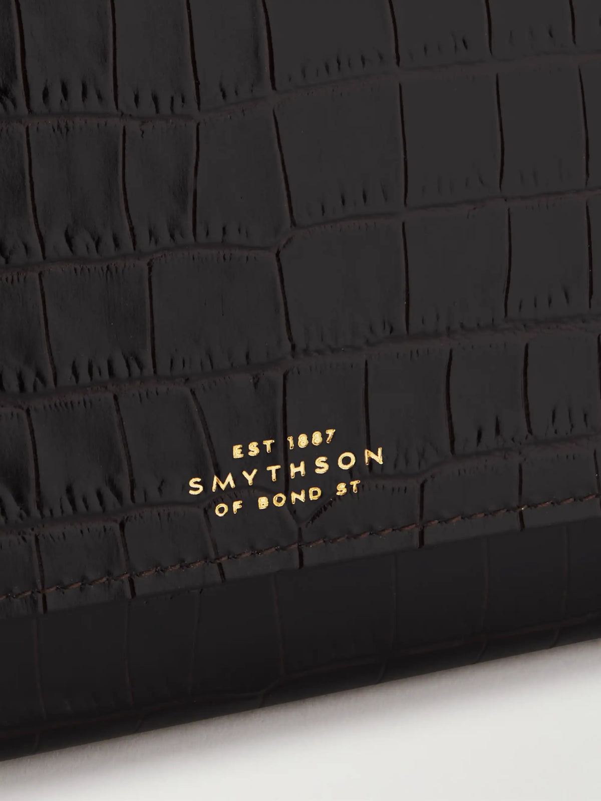 Marshall Croc-effect Leather Travel Wallet