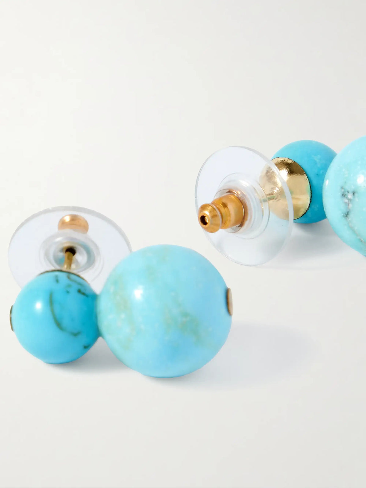 Cara Gold-tone Turquoise Earrings