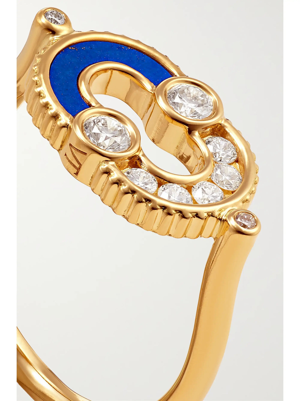 Magnetic 18-karat Gold, Lapis Lazuli And Diamond Ring