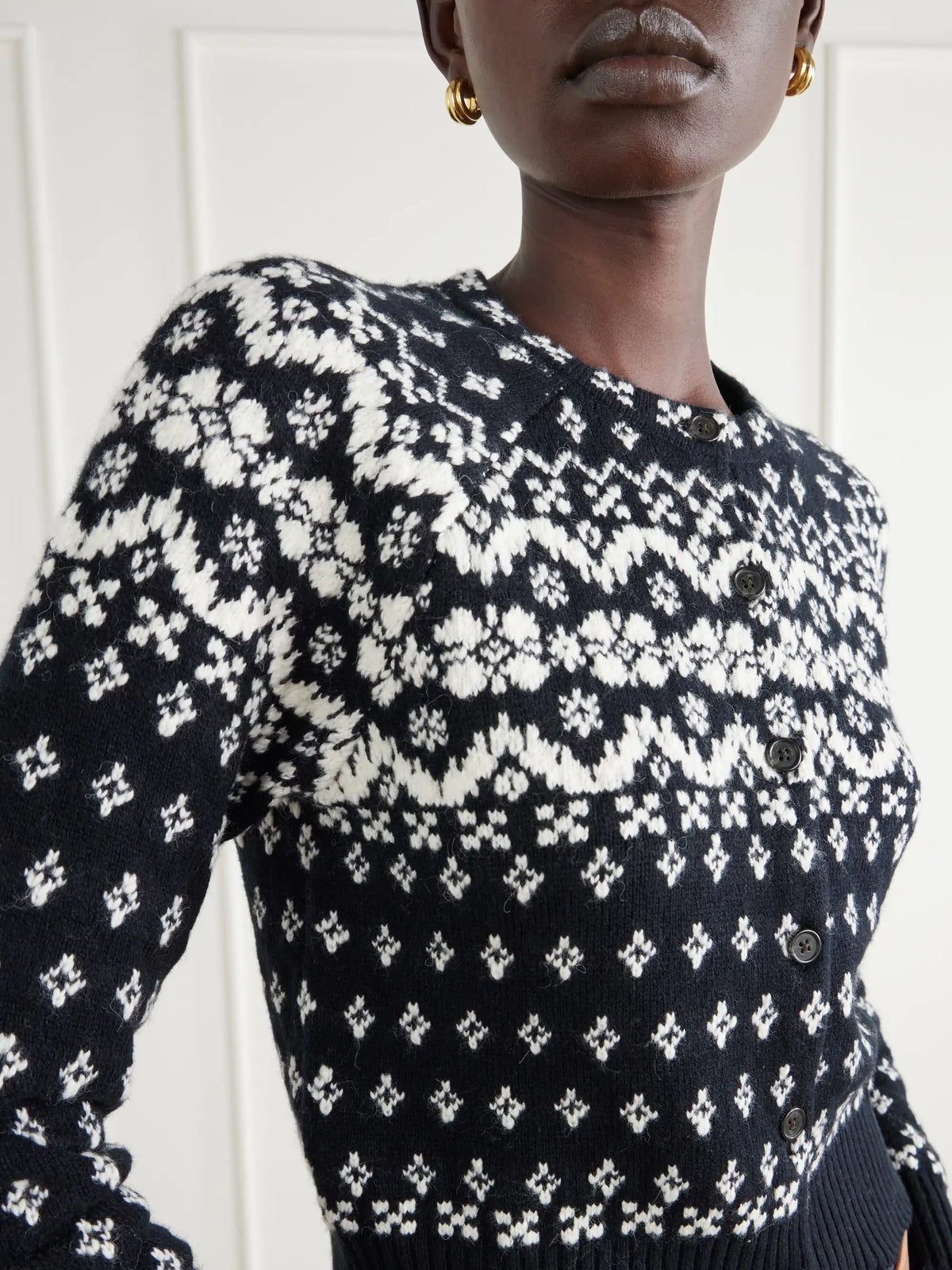 Polo Ralph Lauren Cropped Fair Isle Intarsia-knit Wool, Cotton And Alpaca-blend Cardigan